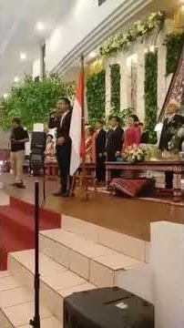 Judika menyanyikan Lagu Kebangsaan