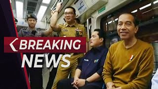 BREAKING NEWS - Presiden Jokowi Jajal LRT Jabodebek dari Stasiun Harjamukti