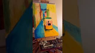 Lisbon In Oil Pastel