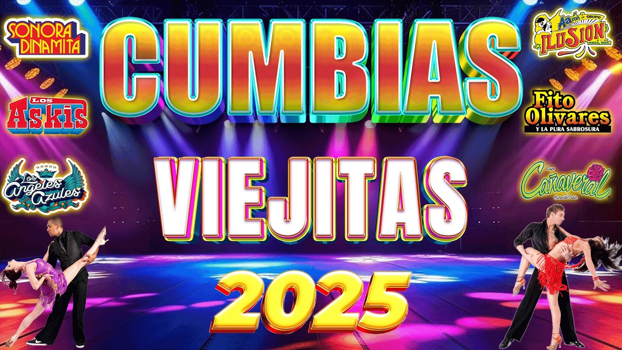 CUMBIAS PARA BAILAR TODA LA NOCHE LOS ÁNGELES AZULES, CAÑAVERAL, SONORA DINAMITA, YAGUARU