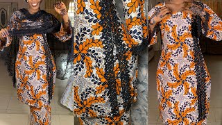 How To cut and sew half gown with slit in front.