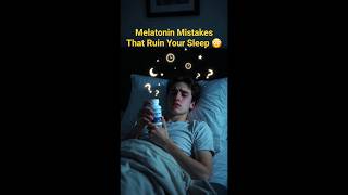 Melatonin Mistakes That Ruin Your Sleep 😳 #medicalfacts #melatonin #sleephealth #insomnia