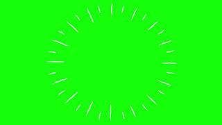 circle sunray green screen video