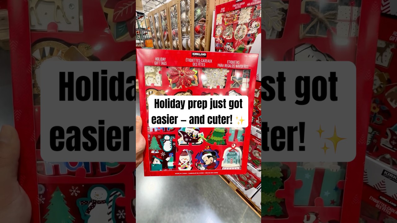 🎁 KIRKLAND SIGNATURE HOLIDAY GIFT TAGS ARE BACK at Costco! 