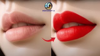 Realstic Lips color Change in Photoshop 7.0 | Color kaise banaye | Photoshop Tutorials in hindi