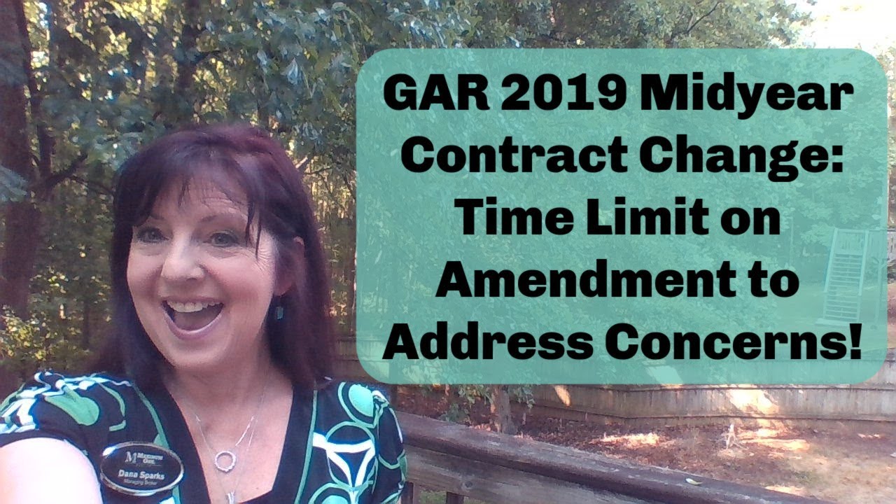 GAR 2019 Midyear Change  - Amendment to Address Concern  - Time Limit
