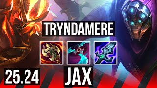 TRYNDAMERE vs JAX (TOP) | Perfect KDA: 16/0/2 | KR Master | 25.24
