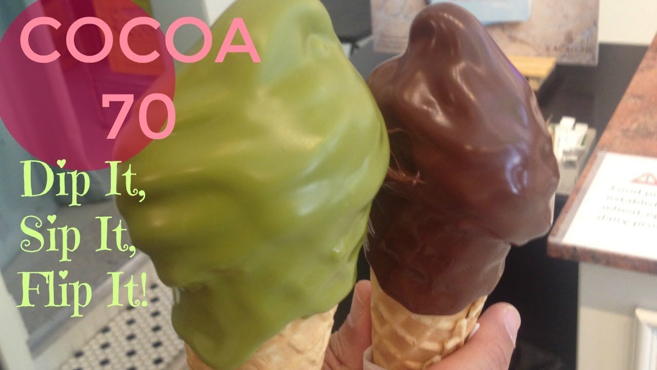 How Cocoa 70 Creamery at Downtown Vancouver Makes their Waffle Combo
