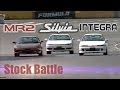 [ENG CC] Integra Type R vs. MR-2 G-Limited vs. K's Silvia S14 Battle HV32