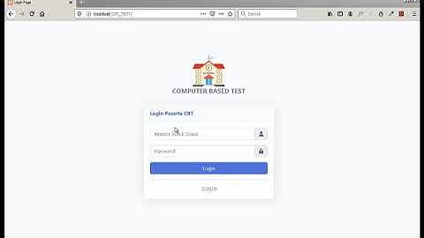 Demo website Computer Based Test (Codeigniter)