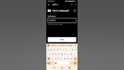 What is Slippage? Blum verification code | What is Slippage? Blum keyword code Today