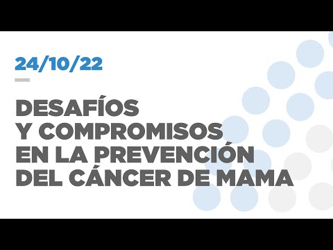 JORNADA "DESAFÍOS Y COMPROMISOS EN LA PREVENCIÓN DEL CÁNCER DE MAMA" 24-10-20