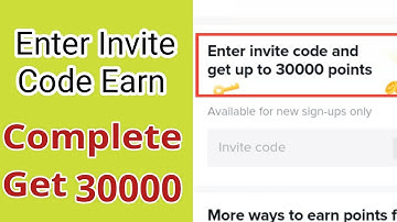 Enter invite code to earn 30000 points | Enter invite code in tiktok