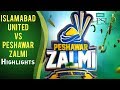 Match 23: Islamabad United vs Peshawar Zalmi - Highlights