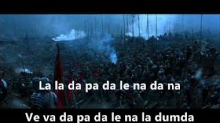 Video thumbnail of "GLADIATOR.  Lisa Gerrard - Now We Are Free!  lyrics"