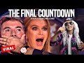 Very extraordinary amazing voice on the worlds big stage makes judges cry song the final countdown