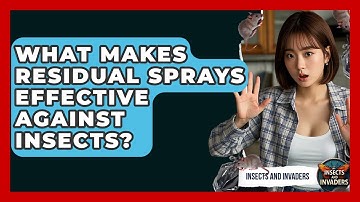 What Makes Residual Sprays Effective Against Insects? - Insects and Invaders