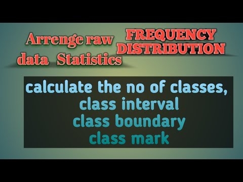 How to arrange or calculate raw data in Statistics - YouTube