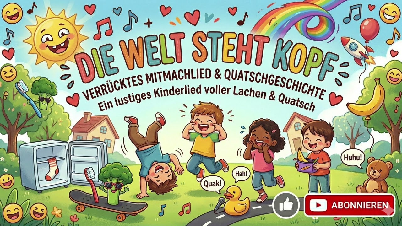 Die Welt steht Kopf 🤪 | Verrücktes Mitmach-Kinderlied | Rumms Rumms Rumms