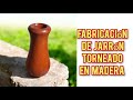 Como tornear jarrón o florero en madera