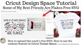 Free Snowman Quote SVG: Cricut Design Space Tutorial - How to Contour