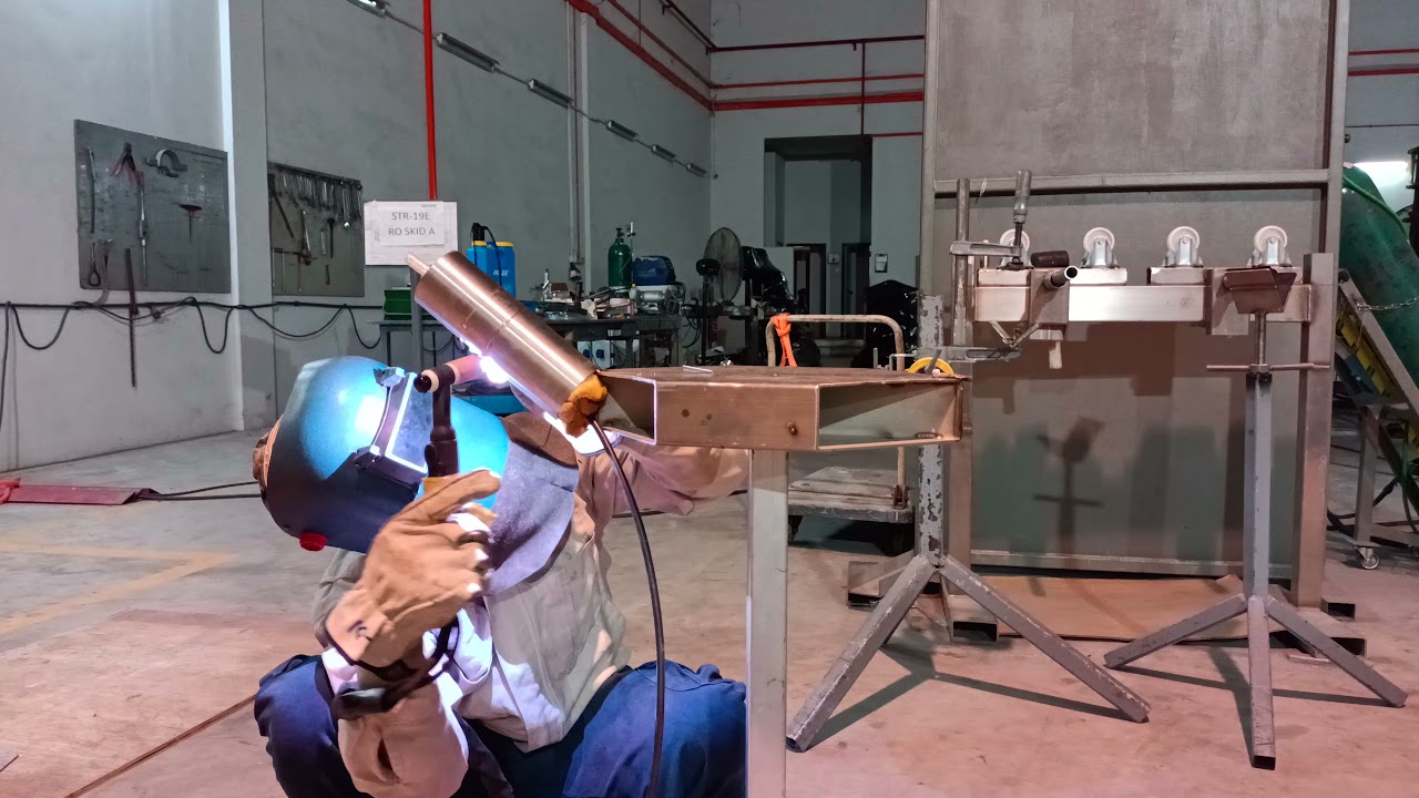 TIG welding 6G position SANITARY PIPE 70x2mm 304L YouTube