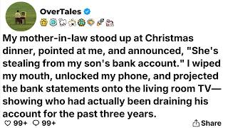 My mother-in-law stood up at Christmas dinner, pointed at me, and announced... Update
