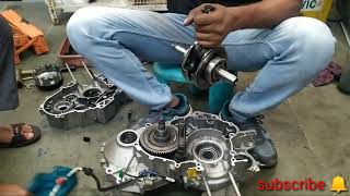 Bajaj Bs6 Engine Men Casing Fitting part1| Bajaj Auto Ricksha 4stock