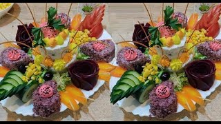 Salad Decoration/2أفضل طرق تزيين السلطات الشهية للمناسبات العائلية و الأفراح