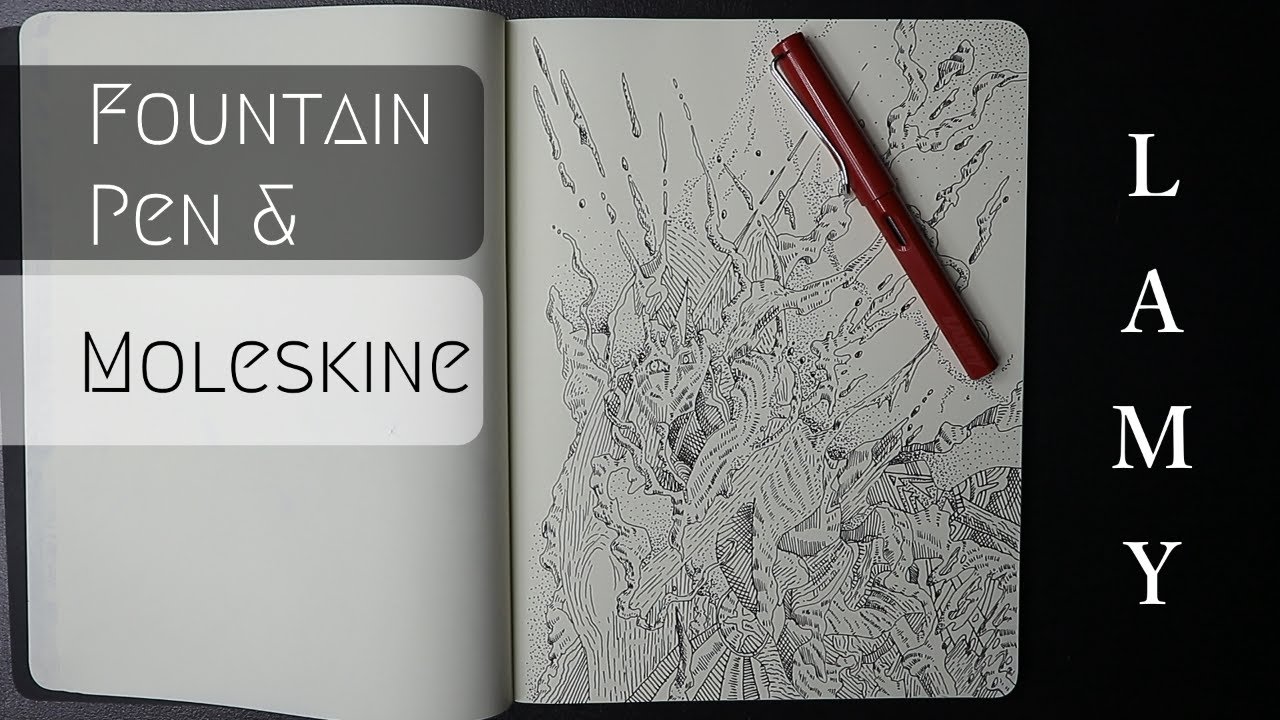 Fountain Pen In Moleskine Sketchbook & Why I Love Drawing With Lamy