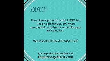 MPOTD - Word Problems with Percents