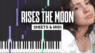 rises the moon - Liana Flores - Piano Tutorial - Sheet Music & MIDI