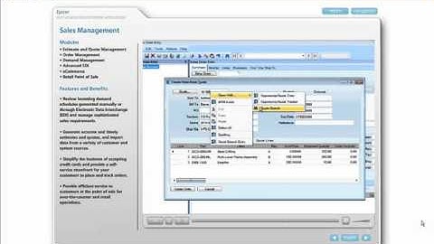Epicor - Sales Management