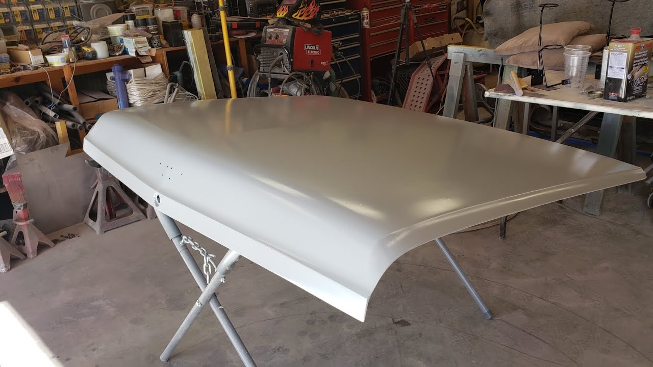 More sanding! Block sanding PPG CRE321 high build epoxy primer on Coupe Deville