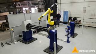 Robot for frame welding (furniture frames) TEST PHASE DEMO.