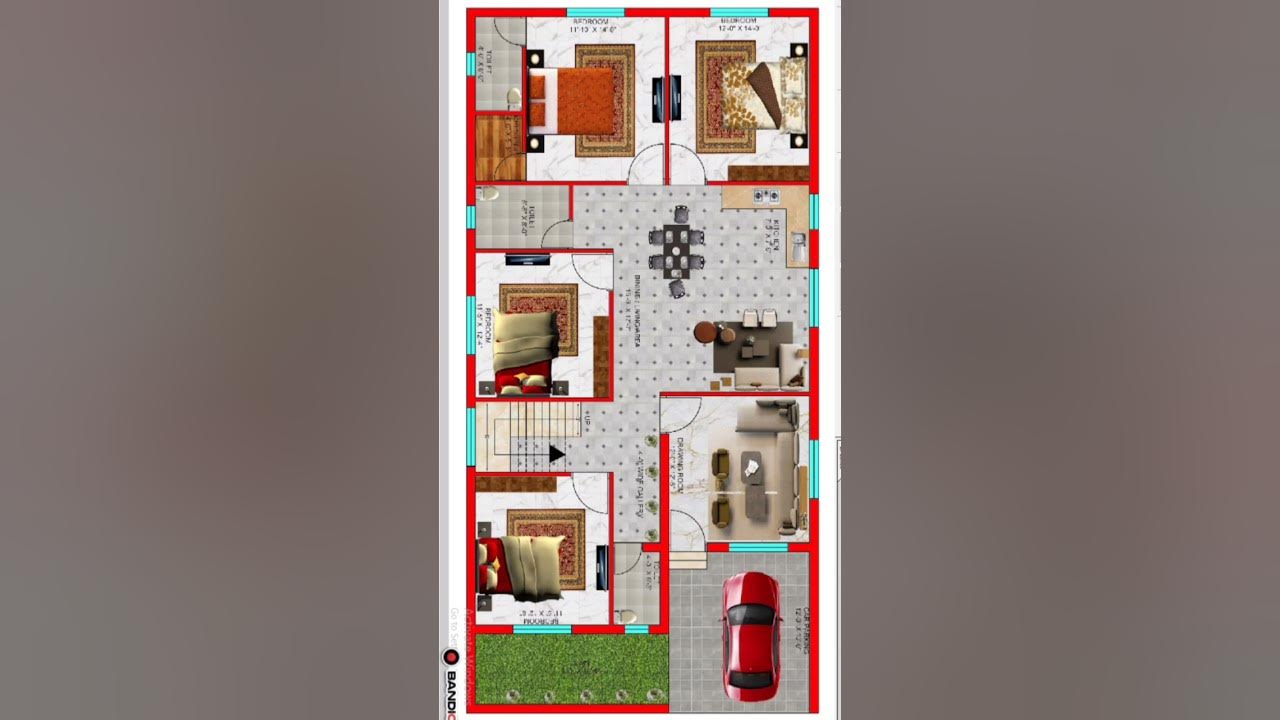 30-x-60-house-plan-with-car-parking-youtube