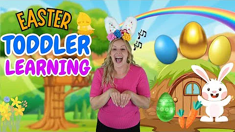 The Great Easter Egg Hunt Adventure! Colours, Shapes, Animals, Hop Little Bunnies Toddler Learning