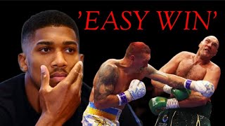 ANTHONY JOSHUA'S IMMEDIATE REACTION AFTER THE DEFEAT OF TYSON FURY: COUNTERPUNCHED