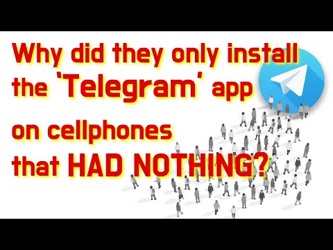 Why did they install only “Telegram” on to what otherwise would be 20,000empty cellphones? #Nth room