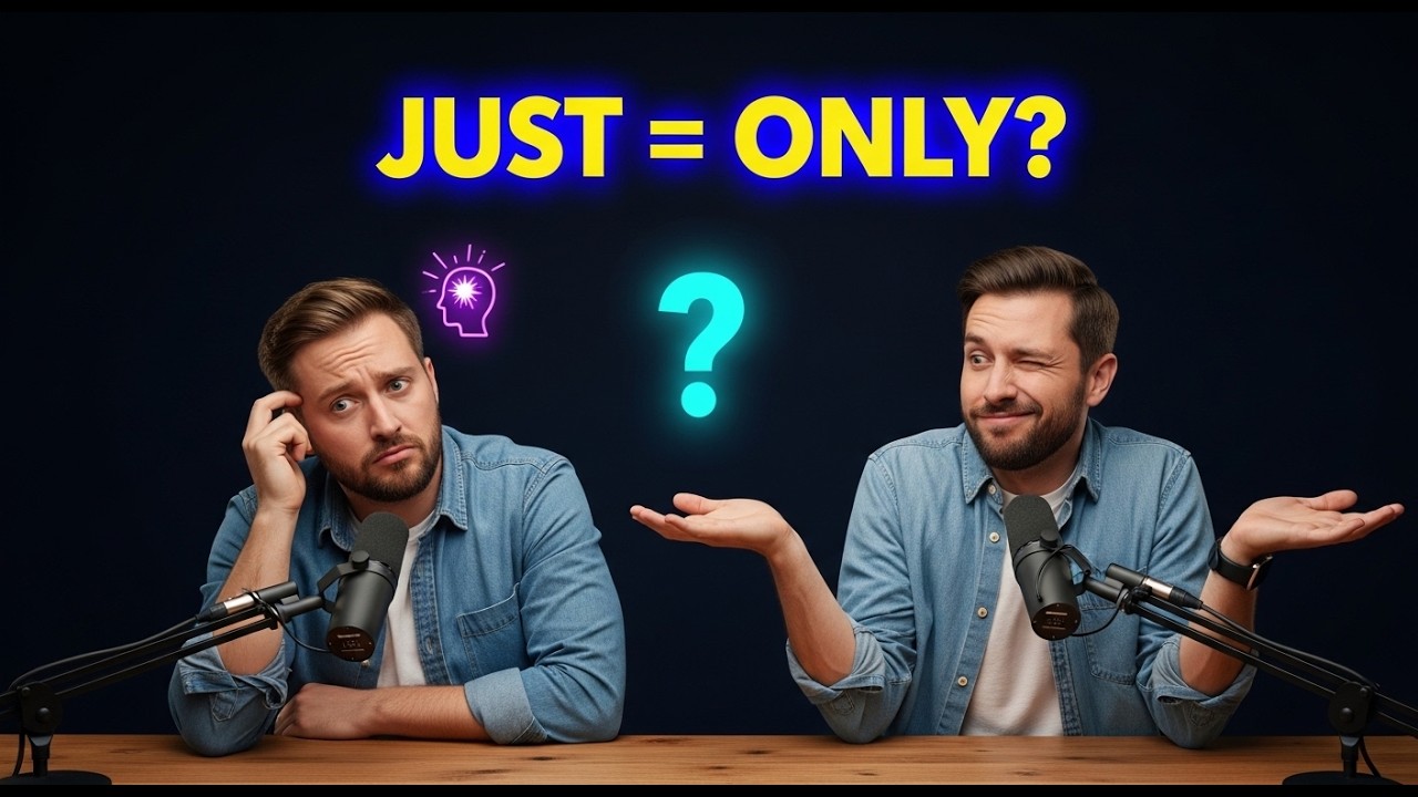 Как использовать слово JUST в английском языке: 7 повседневных вариантов использования | Английск...