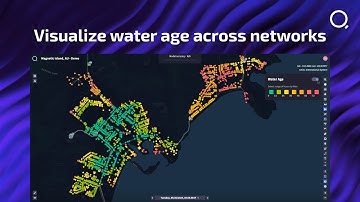 Visualize water age across networks