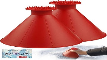 Magical Car Ice Scraper with Funnel2 Pack Cone Windshield Ice ScrapersRound Snow Review