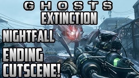 COD Ghosts: "Nightfall Ending" Full Cutscene! (Call Of Duty Ghost Extinction Onslaught DLC)