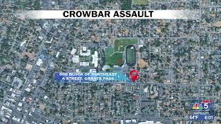 Two arrested after crowbar assault in Grants Pass