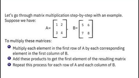 Learn How to Multiply Matrices | A Beginner