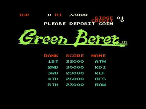 Green Beret Arcade Version Intro 1985 Retro Gaming 