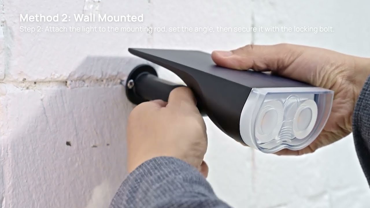 How to | Installation & Set up Guide - Linkind SL5C Solar Spotlight