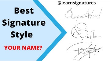 Signature tutorial |how to draw your name signature video