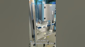 Fully automatic can sealing machine, Servo can seamer machine #cansealer