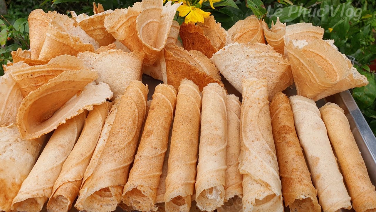 ✅Công Thức Chuẩn Truyền Nghề Làm Bánh Kẹp Chay Nước Cốt Dừa Đậu Phộng Giòn Rụm Thơm Béo Ăn Là Ghiền